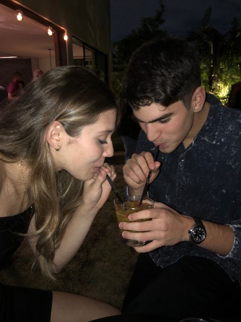 Drinking Together Couples, Party Relationship Aesthetic, Couples Party Aesthetic, Sharing Drinks Couple, College Party Couple Aesthetic, Drinking Couple Aesthetic, Couple In Party Aesthetic, Guys Night Out, Couple Drinking Alcohol Aesthetic