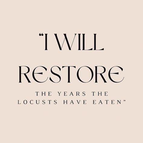 5•24•24 📖Joel 2:25 🙌🏾🙌🏾God need only speak the word, and the lost years can be restored to you! This is how God restores our wasted years. He brings forth in us supernatural joy, revelation, peace and victory — far beyond our human abilities! He can accomplish more in us, for us and through us now than we ever thought possible. 🌻🌻🌻🌻🌻🌻🌻🌻🌻🌻#alexmonae #mind of body#spirit #think #beliefs#blogger #vlogger #kingdomwork #Christ #God #am #can #will #holistichealing #holisticpractitioner#catchthew... Joel 2:25-26, Joel 2:25, God Restores, Joel 2, Holistic Practitioner, Take Heart, Holistic Healing, Christian Living, Catholic Faith