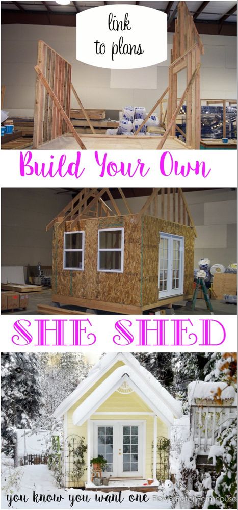 Shed Office, Craft Shed, Backyard Cottage, Storage Shed Plans, Cheap Storage, Backyard Shed, She Sheds, Diy Shed, Shed Design