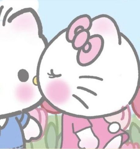 Cute Hello Kitty Couple Pfp, Sanrio Couples Pfp, Hello Kitty And Her Bf Matching Pfp, Couple Matching Pfp Cute Cartoon, Couple Pfp Hello Kitty Matching, Hello Kitty Bf Pfp, Hello Matching Pfp, Cute Matching Pfp Couples Hello Kitty, Cute Hello Kitty Matching Pfp