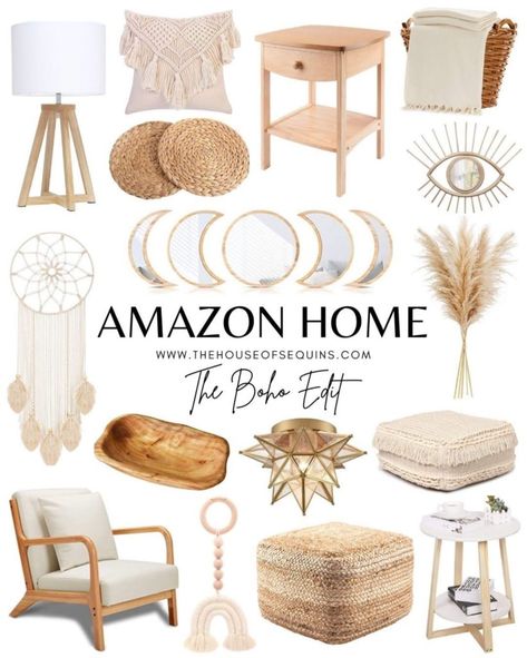 100 Best of Amazon Home : The Boho Edit - The House of Sequins Neutral Amazon Home Decor, First Home Ideas, Beige Apartment, Amazon Home Must Haves, Best Of Amazon, Boho Apartment, Amazon Home Finds, Amazon Decor, Home Finds