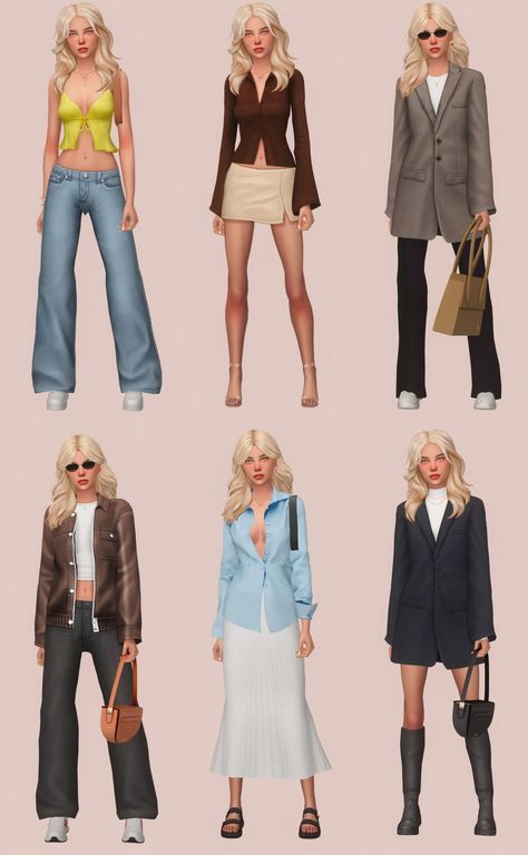 aretha Sims 4 Business Casual, Sims 4 Cc Packs Clothing Y2k, Sims 4 Cc Free People, Sims 4 Alpha Cc Clothes Cute, Sims Cc Lululemon, Simstefani Cc Free, Ashwarrplays Sims 4, Sims 4 Cas Inspiration, Sims 4 Cc Clothes Low Rise Jeans