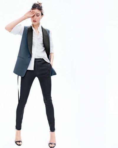 Tuxedo Vest, J Crew Women, Jcrew Collection, Black Tuxedo, Black Trousers, Jcrew Women, Black Dress Pants, 2015 Fashion, Dress Pant