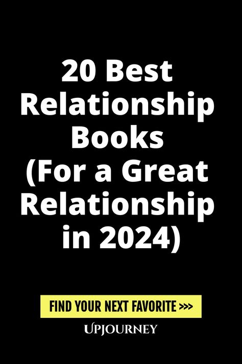 Explore the top 20 relationship books that can transform your relationship in 2024. These insightful reads cover communication, love, trust, and intimacy to help you build a strong and healthy connection with your partner. From marriage advice to dating tips, these books offer valuable tools and guidance for couples looking to enhance their bond. Whether you're experiencing challenges or simply want to deepen your understanding of relationships, these books are a must-read for anyone seeking per Books On Relationships Couple, Best Relationship Books, Best Non Fiction Books, Fiction Books To Read, The Best Relationship, Great Relationship, Communication Relationship, Relationship Books, Recommended Books