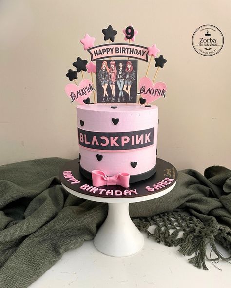 Turning up the K-pop vibes with this deliciously stunning BLACKPINK themed cake! 💖🎂 We deliver across Delhi NCR For more queries please get in touch with me at 9810486392 Link in the bio . . . . . #blackpink #black_pink #black #blacklove #pink #blackpinkcake #cakedesign #cakedecorating #kidscake #koreancake #zorbathecakestudio #zorbacakes Blackpink Themed Cake, K Pop Cake, Blackpink Cake, Blackpink Black, Kitty Crafts, 12th Birthday Cake, Korean Cake, Pink Crafts, Hello Kitty Crafts