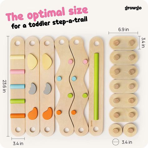 Toddler Balance Beam, Diy Wooden Toys Plans, Child Table, Montessori Diy, Montessori Furniture, Wooden Toys Plans, Amazon Canada, Grey Bunny, Balance Beam