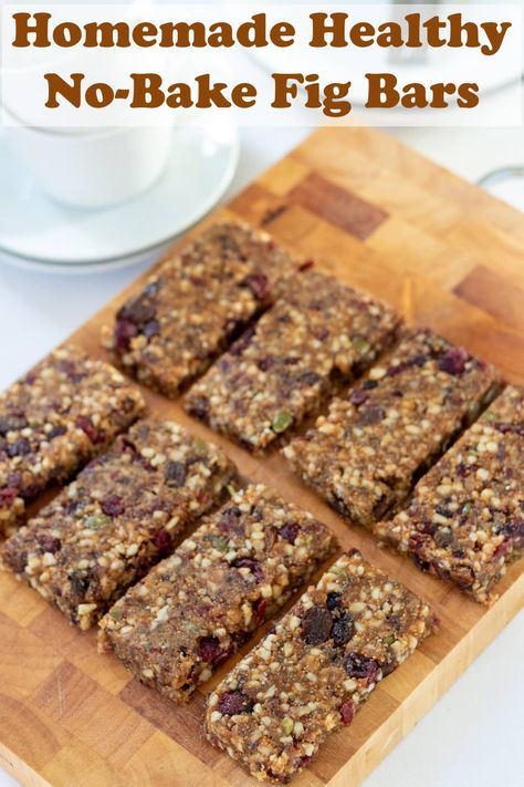 Gluten Free Fig Bars Recipe, Fig And Nut Bars, Fig Breakfast Bars, No Bake Fig Bars, Fig Balls Healthy Snacks, Fig And Date Bars, Fresh Fig Bars, Fig Bars Recipe Healthy, Healthy Fig Bars