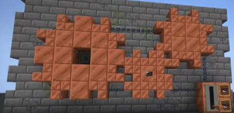 Dwarven Minecraft Builds, Minecraft Steampunk Ideas, Minecraft Shed, Minecraft Industrial Building, Minecraft Steampunk Builds, Minecraft Industrial, Minecraft Steampunk, Minecraft Wall, Minecraft Redstone