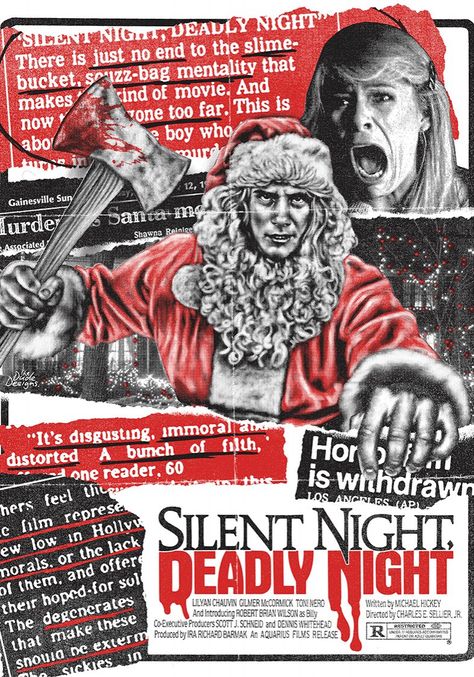 Silent Night, Deadly Night (1984) Silent Night Deadly Night, Editorial Logo, Harlan Ellison, 80s Horror, Best Horror Movies, A Nightmare On Elm Street, Best Horrors, Elm Street, A Nightmare