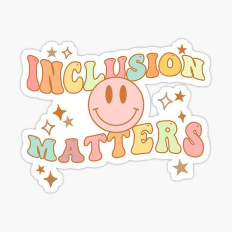 Inclusion Art, Education Stickers, Podcast Merch, Care Bear Party, Stickers School, Harmony Day, Designer Tees, College Stickers, Sublimation Ideas Projects Inspiration