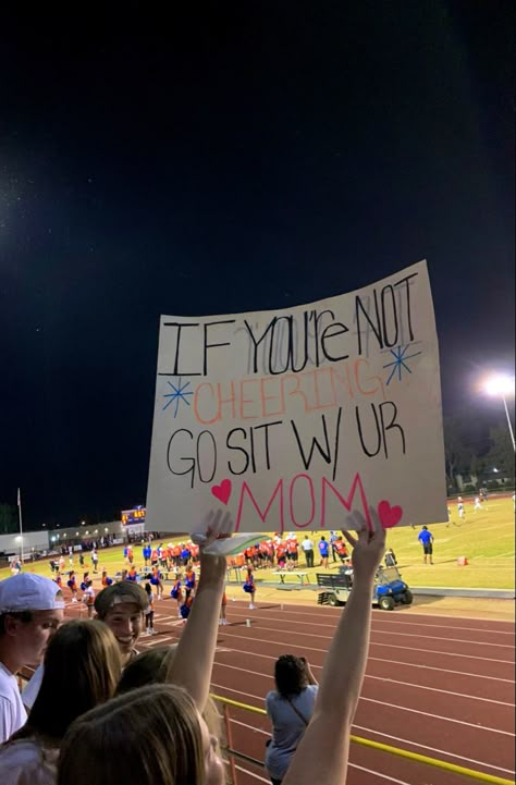 High School Football Signs Posters, Sophmore Year Posters, High School Football Game Poster Ideas, Student Section Signs Basketball, Track Posters High School, Blackout Posters Football, Black Out Posters Football, Game Posters Football, Football Season Posters