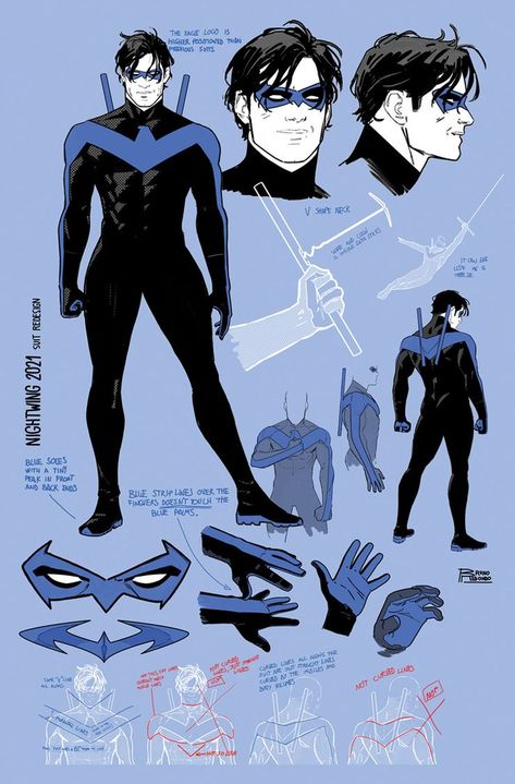 Nightwing Costumes, Nightwing Art, Univers Dc, Batman Family, Variant Covers, Batman Art, The Batman, Superhero Design, Bat Family