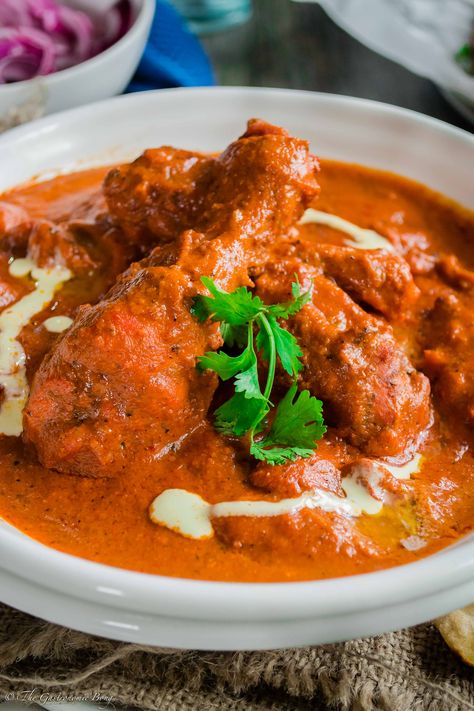 Murgh Makhanwala (Butter Chicken / Murgh Makhani) Butter Chicken Photography, Chicken Varieties, Grilled Tandoori Chicken, Murgh Makhani, Zany Malik, Desi Khana, Tandoori Masala, Sunday Special, Chicken Pieces