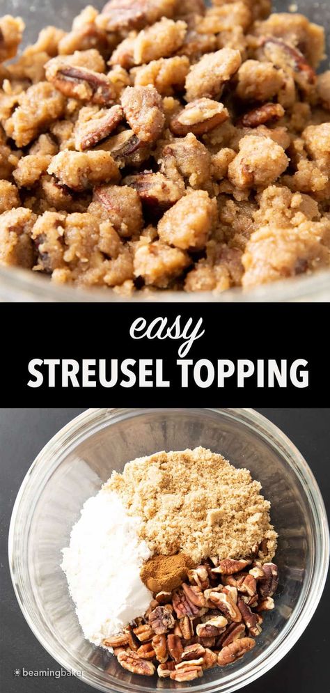 Apple Pie Pecan Topping, Candied Yams With Streusel Topping, Sweet Potato Crumble Topping, Pecan Strudel Streusel Topping, Apple Pie Topping Crumble Brown Sugar, Strussel Topping Gluten Free, Walnut Streusel Topping, Apple Crisp Streusel Topping, Apple Butter Streusel Muffins