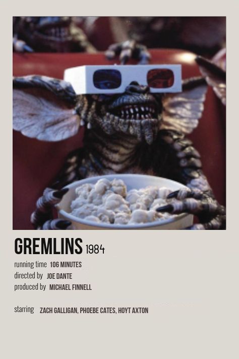 Posters Horror, Gremlins Movie, Halloween Movie Poster, Indie Movie Posters, Old Movie Posters, Iconic Movie Posters, Movie Card, Film Posters Minimalist, Spooky Movies