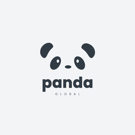 Panda Logo Art, Panda Logo Design, Logo Panda, Panda Bears Wallpaper, Baby Fashion Girl Newborn, Panda Logo, Panda Graphic, Baby Logo Design, Logo Design Concept