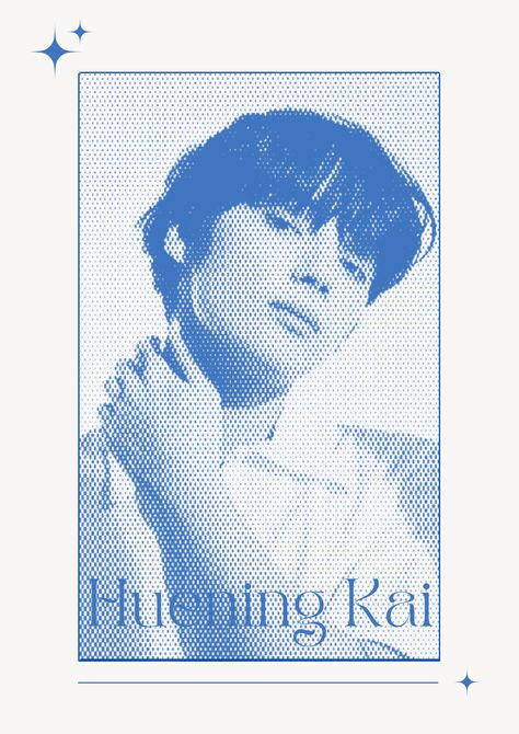 Huening Kai Poster, Txt Poster Prints, Kai Poster, Kai Bear, Txt Poster, Cute Blue Wallpaper, Minimalist Icons, Bedroom Walls, Life Poster