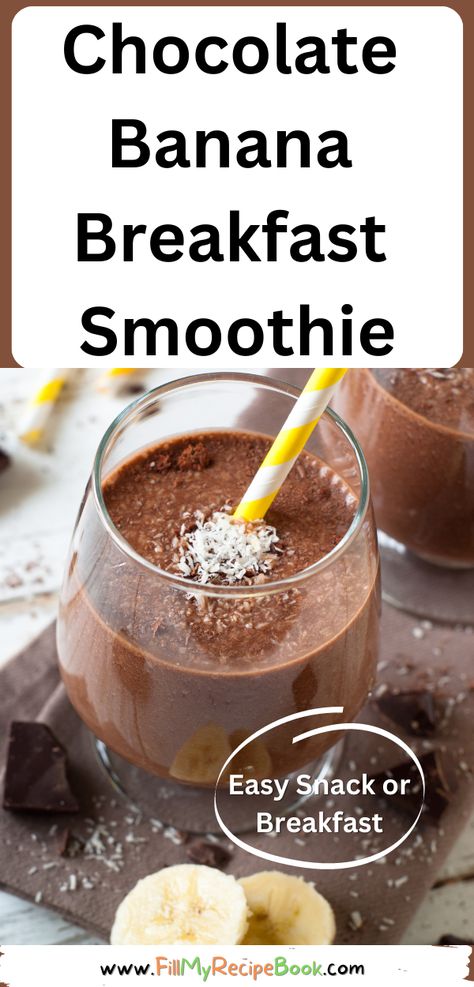 Banana Cocoa Smoothie, Chocolate Protein Powder Smoothie, Vanilla Yogurt Smoothie, Greek Yogurt Smoothie Recipes, Healthy Shake, Frozen Chocolate Bananas, Healthy Protein Breakfast, Best Whey Protein Powder, Chocolate Protein Smoothie