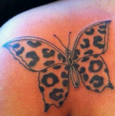 Cheetah Print Butterfly Tattoo, Cheetah Butterfly Tattoo, Africa Tattoo, Cheetah Print Tattoos, Africa Tattoos, Butterfly Tattoo Meaning, Butterfly Back Tattoo, Create Your Own Tattoo, Print Butterfly