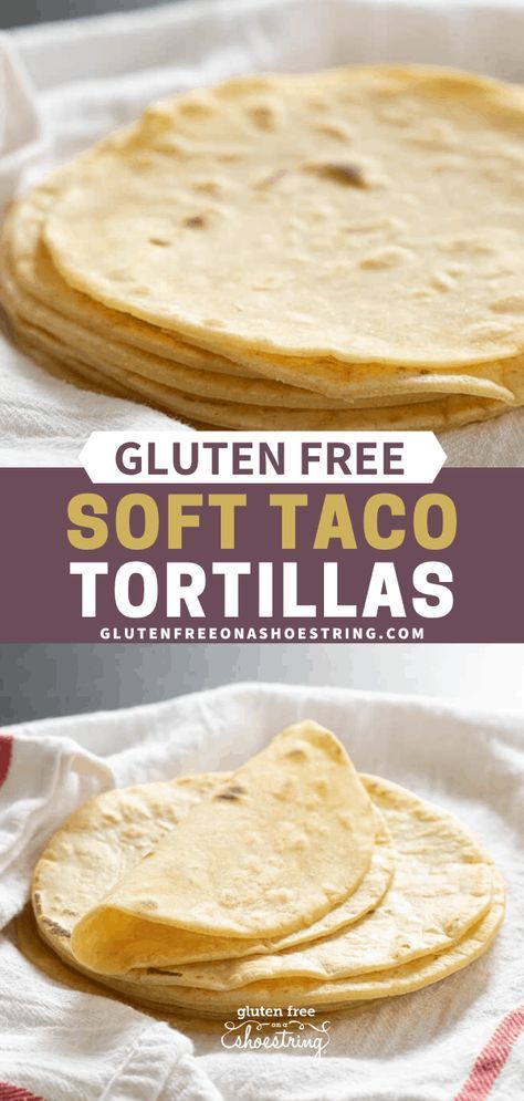 These gluten free soft taco tortillas are thinner and more flexible, but still have the flavor and aroma of corn tortillas. The best of both worlds! Pain Sans Gluten, Dessert Sans Gluten, Gluten Free Tortillas, Gluten Free Recipes Bread, More Flexible, Soft Tacos, Gluten Free Living, Homemade Gluten Free, Gluten Free Dairy Free Recipes