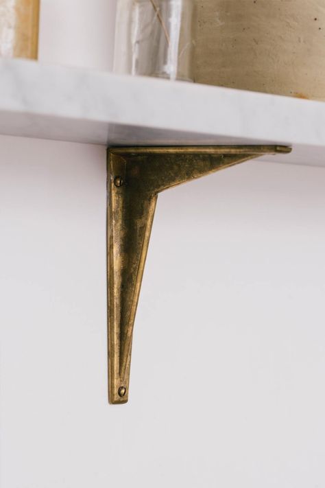 Art Deco Shelf Brackets, Classic Shelves, Brass Shelf, Dc Apartment, Timber Shelves, Deco Bar, Marble Shelf, Devol Kitchens, Art Deco Bar