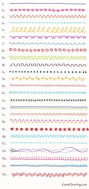 25 Simple Kawaii Borders - Kawaii Drawings Border Doodles, Borders Bullet Journal, Bullet Journal Dividers, Felt Tip Pens, Line Doodles, Bullet Journal 2019, Bullet Journal Quotes, Bullet Journal Cover Page, Bullet Journal Printables