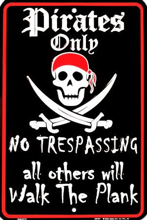 ARR, Matey! 'Tis Almost Talk Like A Pirate Day with The Jolly ... Teach Like A Pirate, Pirate Classroom, Pirate Signs, 4de Verjaardag, Walk The Plank, Pirate Room, Pirate Books, No Trespassing, Walking The Plank