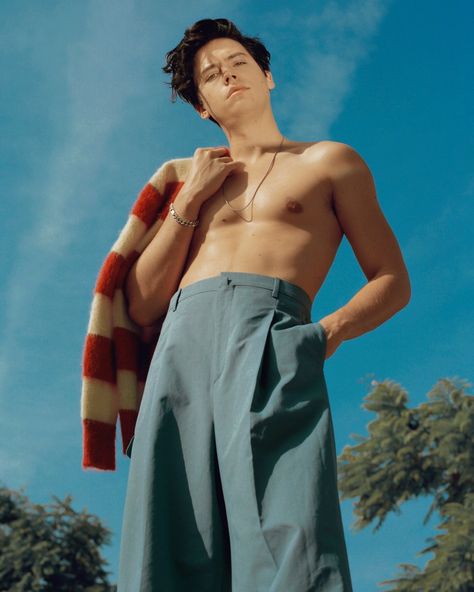 The Second Coming of Cole Sprouse The Second Coming, Cole Sprouse, Gq, Pants, Blue, Trousers