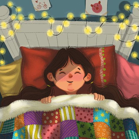 Sleeping Girl on Behance Sleep Cartoon, Sleeping Girl, Sleeping Drawing, Bedroom Illustration, Book Illustration Design, 동화 삽화, Girl Sleeping, Childrens Books Illustrations, Illustration Girl