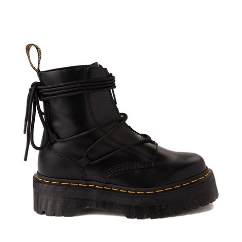 Dr. Martens Jarrick II Platform Boot - Black | Journeys Dr Martens Jarrick Ii, Dr Martens Jarrick, Closed Toe Sandals Heels, Footwear For Men, Fantastic Shoes, Black Platform Boots, Dr Martens Boots, Classic Heels, Goodyear Welt