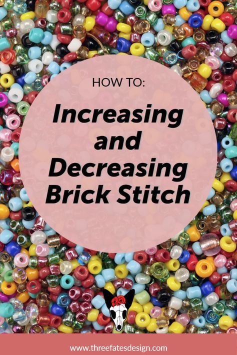 Tutorial: Increasing/Decreasing Brick Stitch – Three Fates Design Brick Stitch Increase And Decrease, Brick Stitch Heart Pattern, Brick Stitch Earrings Pattern Tutorials, Seed Bead Brick Stitch Pattern, How To Brick Stitch Beads Tutorial, Brick Stitch Earrings Tutorial, Brick Stitch Pattern Earring, Brick Stitch Tutorial, Seed Bead Patterns Free