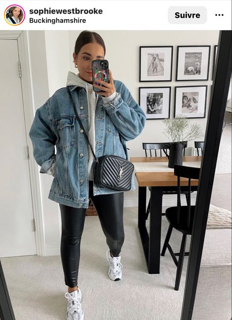 Denim Jacket Outfit, Winter Fashion Outfits Casual, Stil Inspiration, Ținută Casual, Modieuze Outfits, Athleisure Outfits, Mode Inspo, Casual Winter Outfits, Outfit Inspo Fall