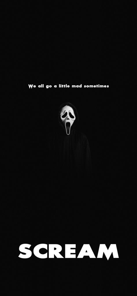 Ghostface Black Background, Grunge Horror Wallpaper, Aesthetic Ghost Face Wallpaper, Scream Wallpapers Black, Ghostface Backgrounds Aesthetic, Scream Backgrounds Phone, Scream 6 Wallpaper Iphone, Wallpapers Horror Movies, Horror Themed Wallpapers