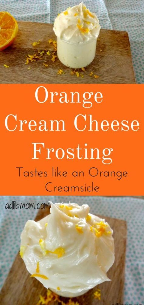 Orange Cream Cheese Frosting, Frost Cupcakes, Pecan Filling, Cupcake Frosting Recipes, Orange Cream Cheese, Orange Icing, Orange Buttercream, Cheese Frosting Recipe, Frosting Recipes Easy