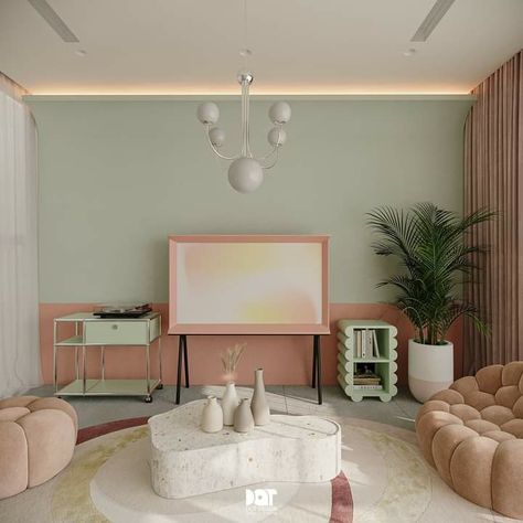 Pastel Condo Design, Pastel Japandi, Small Penthouse, Dream Condo, Japanese Living Room, Dorm Design, Pastel Home Decor, Condo Design, Pastel House