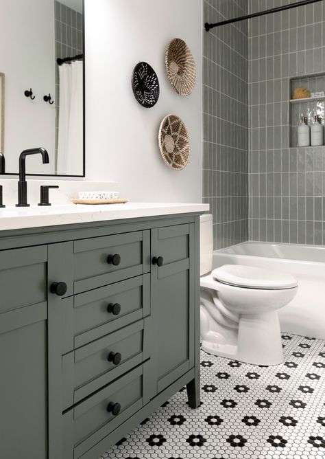 Today, we’re stepping into the world of black and white tile bathrooms, a design choice that never goes out of style. From the timeless elegance of marble checkered floors to the bold statement of geometric patterns, each bathroom tells its own unique story through the contrast of black and white.

We’ve curated a range of 31 styles that showcase how versatile black and white tiles can be. White Tile Bathrooms, Black And White Hexagon Tile Bathroom, White Hexagon Tile Bathroom, Black White Tile, Bathroom Floor Tile Ideas, Hexagon Tile Bathroom, Floor Tile Ideas, Tile Bathrooms, Black Tile Bathrooms