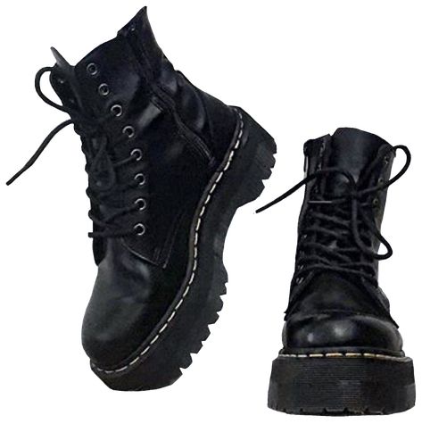 Black boots Polyvore moodboard filler Aesthetic Clothes Png, Παπούτσια Nike Free, Preppy Essentials, Shoes Png, Png Polyvore, Moodboard Pngs, Converse Outfits, Mode Emo, Png Clothes