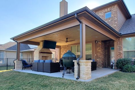 Patio Covers & Pergolas – Decks By Design Extended Patio Roof Ideas, Modern Covered Patio Design, Trellis Patio Cover, Covered Patio With Grill Area, Covered Porch Backyard, Shed Roof Covered Patio, Add Patio To Back Of House, Back Porch Covered Patios, Add On Porch Ideas Covered Patios