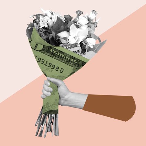 How to Talk About Money When You’re Married (or Almost) | Ellevest Money Poster, How To Split, Blur Photography, How To Talk, Graphic Design Fonts, Money Talks, Fashion Collage, Dot Art Painting, Collage Design