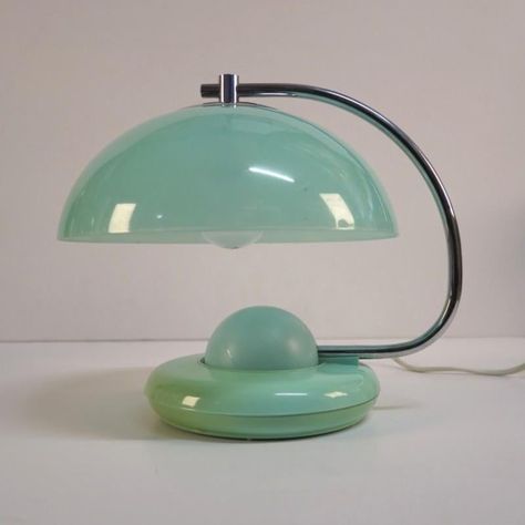 The lamp can be illuminated at the bottom as well as the top. The lower part can be lit through sensory contact. European Plug (up to 250V).The wiring of this item may be original and might need replacement, if not specified otherwise. Atomic Decor, Vintage Mid Century Lamps, Mid Century Christmas, Cute Room Decor, Retro Mid Century, Mid Century House, Cool Items, Mid Century Design, Dorm Decorations