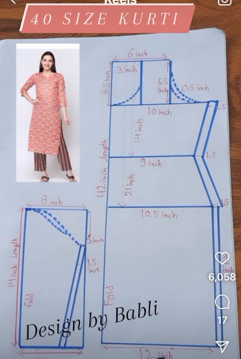 Kurta Sewing Patterns Free, How To Measure Trousers For Women, Kurta Stitching Ideas, Churidar Pattern, Pattern Drafting Tutorials, Clothing Pattern Design, Sewing Measurements, Easy Dress Sewing Patterns, Sewing Collars