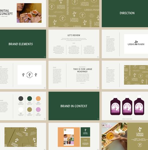 Concept Presentation Template — Rowan Made Concept Presentation, Brand Guidelines Design, Instagram Mockup, Book Presentation, Brand Manual, Logo Design Inspiration Branding, Brand Concept, Indesign Templates, Brand Book