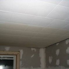 Paint Ceiling Tiles With Water Damage Ceiling Tiles Diy, Ceiling Tiles Painted, Paint Tiles, Paint Ceiling, Vintage Tin Ceiling Tile, Acoustical Ceiling, Acoustic Ceiling Tiles, Ceiling Paint, Drop Ceiling Tiles