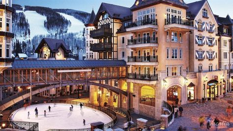 Arrabelle at Vail Square.  Steps from the Lionshead ice rink and a covered escalator ride away from the slopes. Colorado Hotels, Vail Ski Resort, Vail Skiing, Vail Village, Family Ski, Winter Things, Best Ski Resorts, Ski House, Ski Town