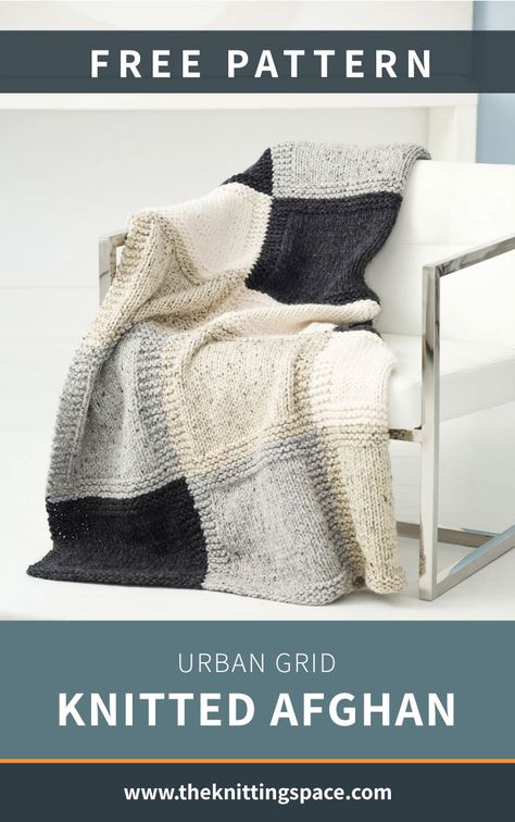 Free Knitting Patterns For Afghans, Knitted Blankets Pattern Free, Free Knitting Blanket Patterns, Knitted Afghan Patterns Free, Knitted Throws Free Patterns, Blanket Knitting Patterns For Beginners, Knit Afghan Patterns Free, Diy Macrame Projects, Knitted Throw Patterns