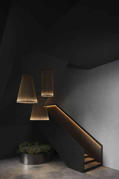 Australian Lighting, Wood Cafe, Shimmer Lights, Lighting Concepts, Minimalist Lighting, Interior Stairs, Suspension Design, Light Sculpture, Private Party