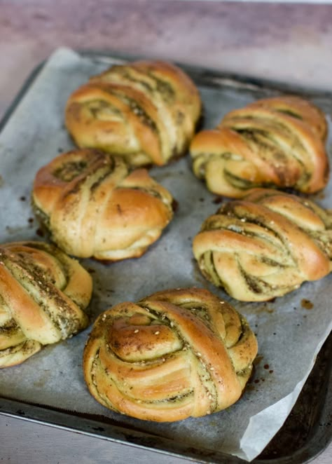 breakfast  Za’atar and Labneh Buns – REAL SIMPLE FOOD Savory Buns Recipe, Arab Breakfast, Savoury Buns, Savory Buns, Turkish Pastries, Zaatar Bread, African Bread, Za'atar Recipe, Arabic Breakfast