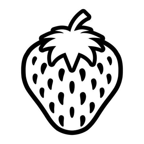 Strawberry Vector, Strawberry Clipart, Optical Illusion Tattoos, Illusion Tattoos, Optical Illusion Tattoo, Flower Stencil, Clipart Black And White, Diy Cricut, Food Drawing