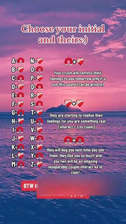 Choose your initial and theirs:)#initials #shorts Initials That Are Soulmates, Initials That Belong Together, Soulmate Initials, Audition Songs, Dream Dates, Relationship Stuff, Crush Advice, Luck Quotes, Hug You