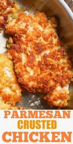 Baked Parmesan Crusted Chicken, Parmesan Crusted Chicken Recipe, Chicken Parmesan Recipe Baked, Crusted Chicken Recipes, Oven Baked Chicken Parmesan, Parmesan Crusted Chicken, Baked Chicken Parmesan, Parmesan Crusted, Crusted Chicken